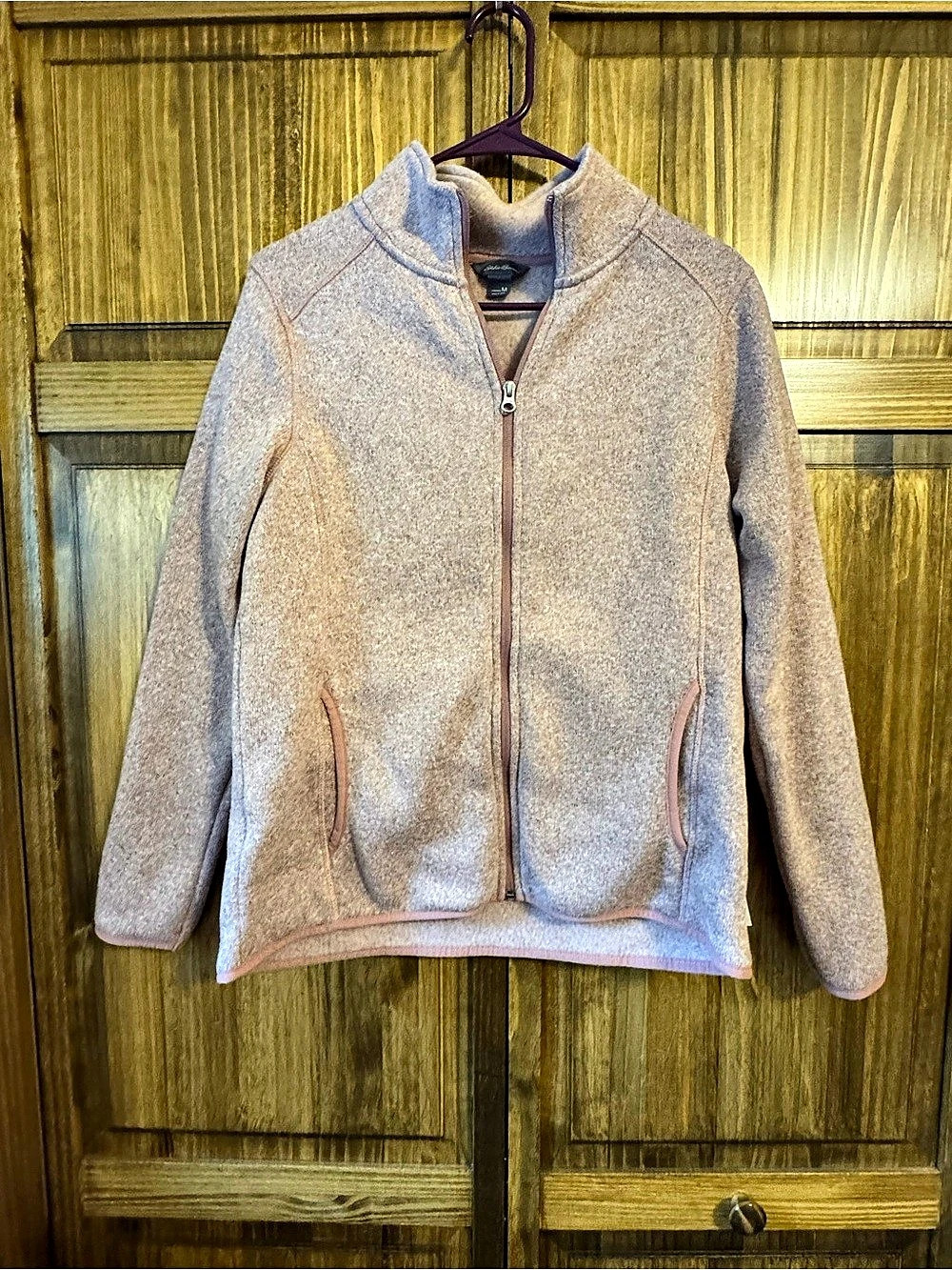 Eddie Bauer Fleece Full-Zip Jacket Pink Medium